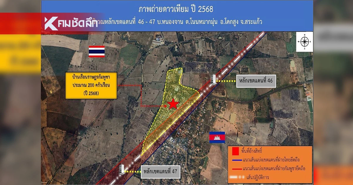 กองทัพบก งัดหลักฐาน ย้ำ บ้านหนองจาน อยู่ในเขตประเทศไทย