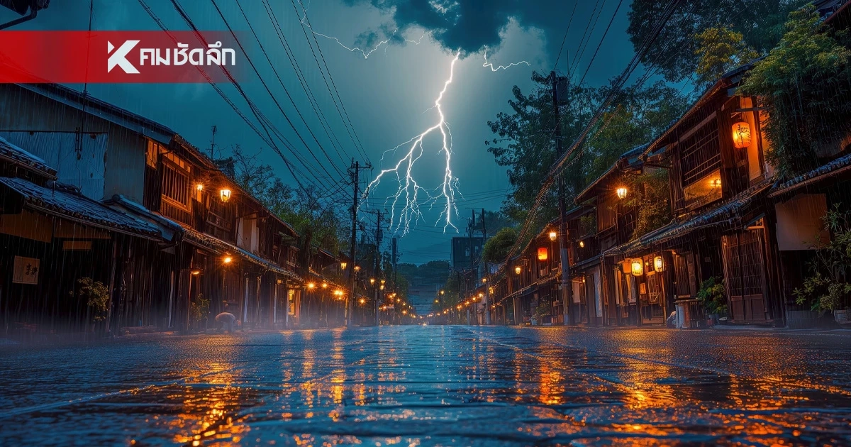 เช็กอากาศเย็นนี้ ไทยเจอมรสุม "กลาง-ตะวันออก-ใต้" กทม.ฝนตกหนัก 70%