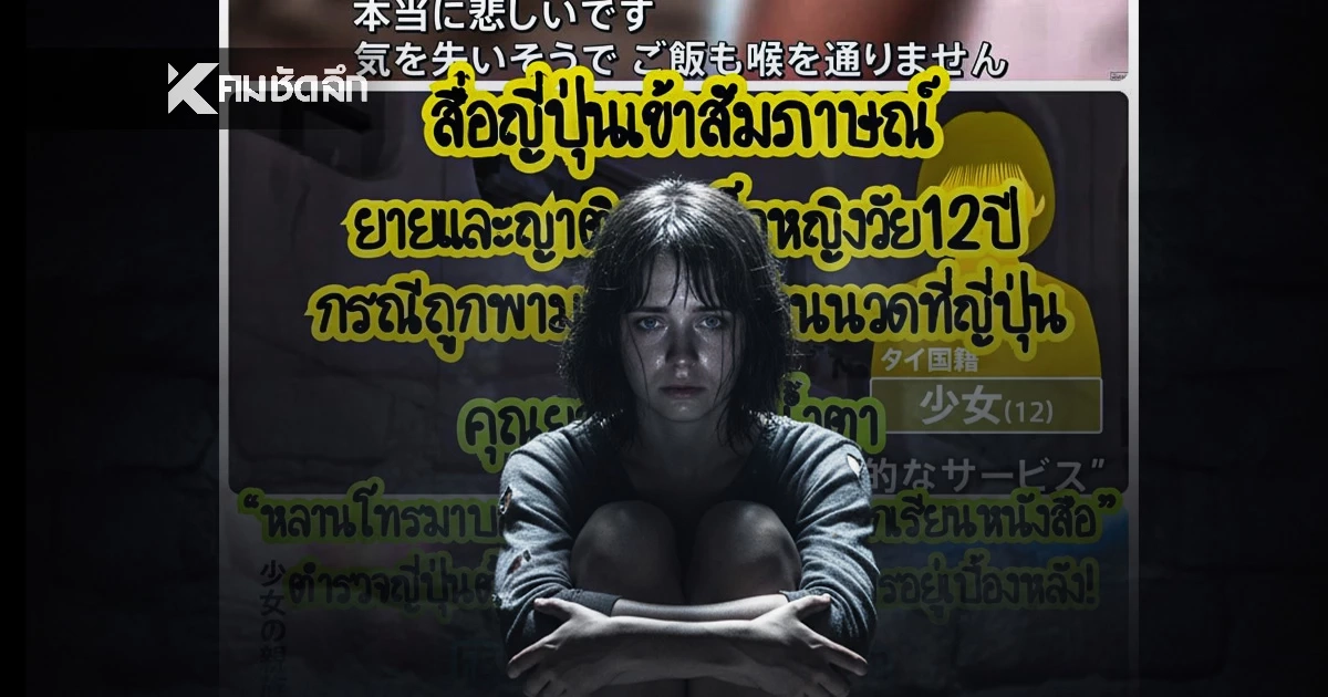 หดหู่ใจ 'เด็กหญิง 12 ขวบ' โผล่ทำงาน'ร้านนวด' สื่อญี่ปุ่นขุดเรื่องยิ่งเศร้า