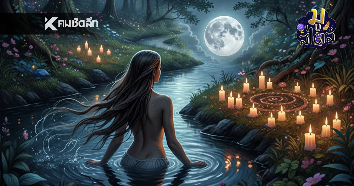 "พิธีอาบน้ำเพ็ญ" เปิดตำรับพิธี ขั้นตอน เสริม"เสน่ห์ เมตตา มหามงคล" ใต้แสงจันทร์