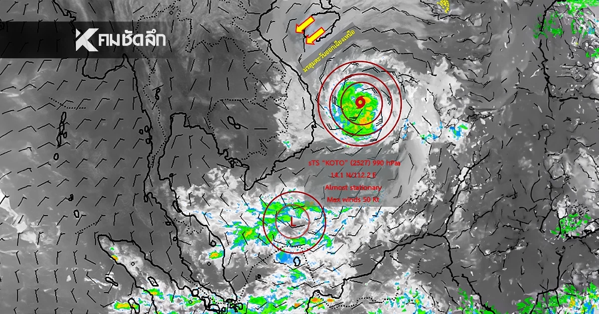พยากรณ์อากาศวันนี้ 30 พ.ย. 68 อุตุฯ เตือนล่าสุด อัปเดต "พายุโคโตะ"