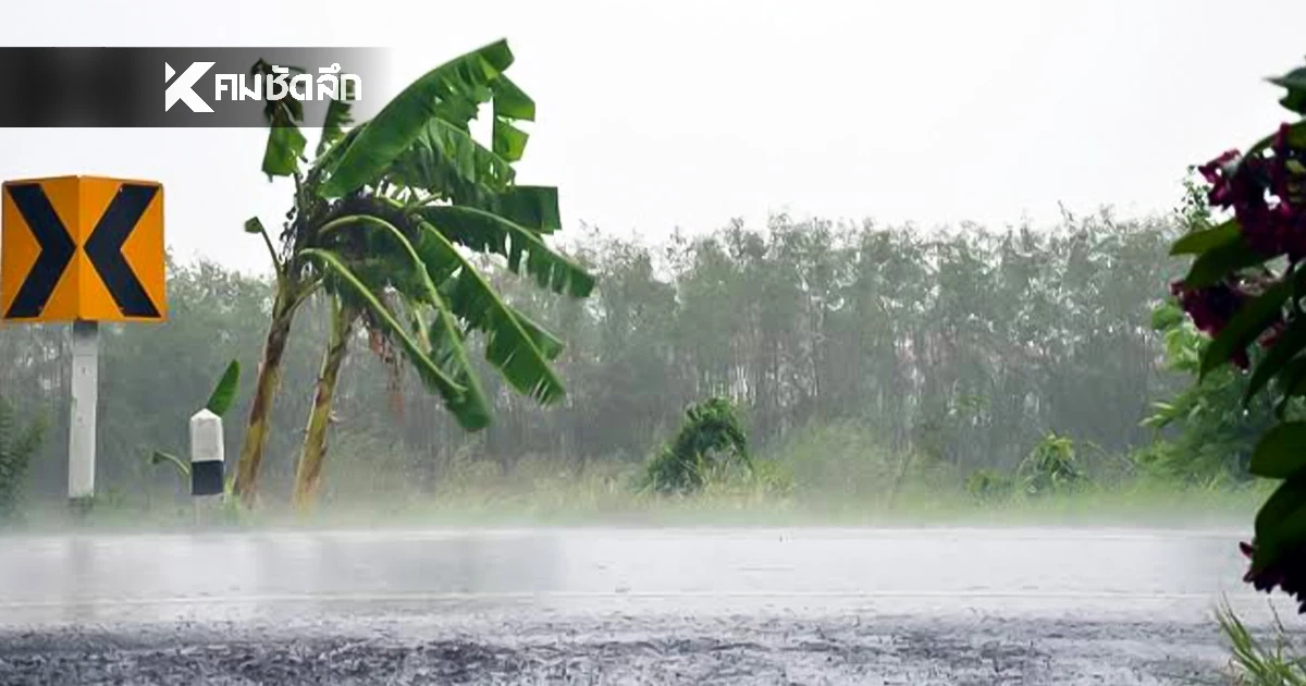 "สภาพอากาศวันนี้" เช็คพื้นที่เสี่ยงภัย ฝนตกหนัก อุตุฯ แจ้งล่าสุด
