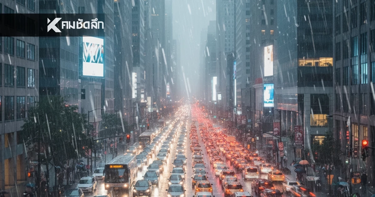 "พยากรณ์อากาศ วันนี้" 2 พ.ย. 68 อุตุฯ เตือน 12 จังหวัดฝนหนัก กทม.เละ "พยากรณ์อากาศ วันนี้" 2 พ.ย. 68 อุตุฯ เตือน 12 จังหวัดฝนหนัก กทม.เละ