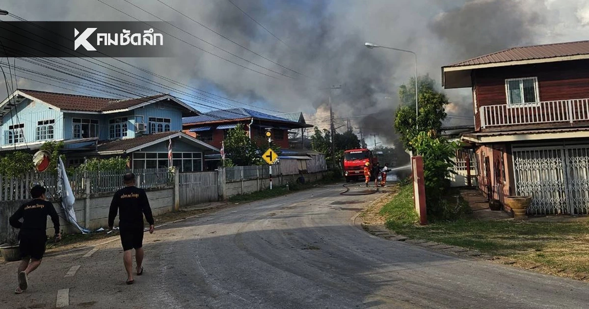 เปิดภาพเสียหาย 'เขมรยิงจรวด BM-21' ตกใส่บ้านเรือน ทำ ตร.เจ็บ ชาวบ้านเจ็บ 5 ขาขาด