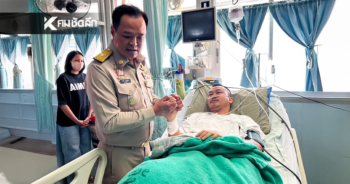 นายกฯ รุดเยี่ยม "จ่าเหิน" นาวิกโยธิน เหยียบทุ่นระเบิด ล่าสุดพ้นขีดอันตราย