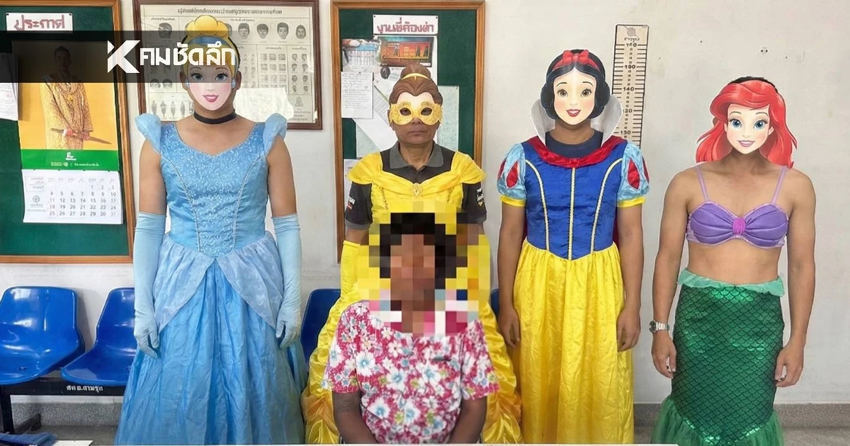 ‘สามชุกคอสเพลย์’ พลิกวงการตำรวจ! ชุดสืบจัดเต็ม ‘เจ้าหญิงดิสนีย์-วันพีซ’ รวบโจร