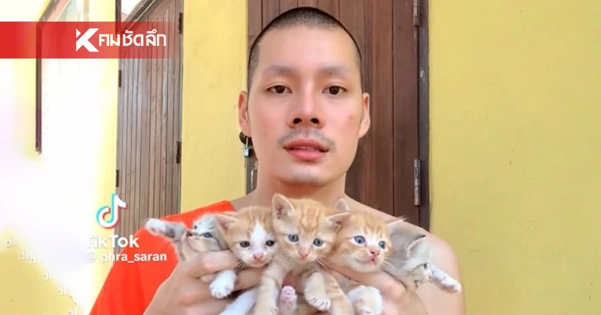 เปิดวาร์ป "พระเบนซ์" หรือ "พระศรัณย์ สันตมโน" คลิปไวรัลหาบ้านให้แมวทะลุล้านวิว