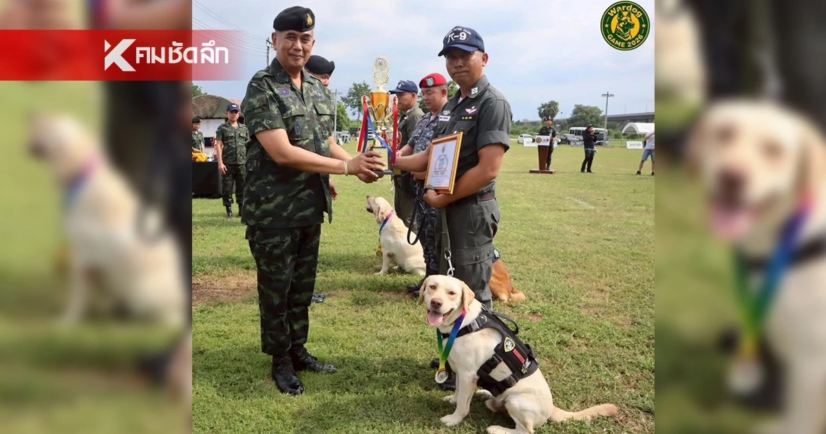 ผลงานเยี่ยม! K-9 ตชด. คว้า 4 รางวัล การแข่งขัน "Wardog Game 2026"