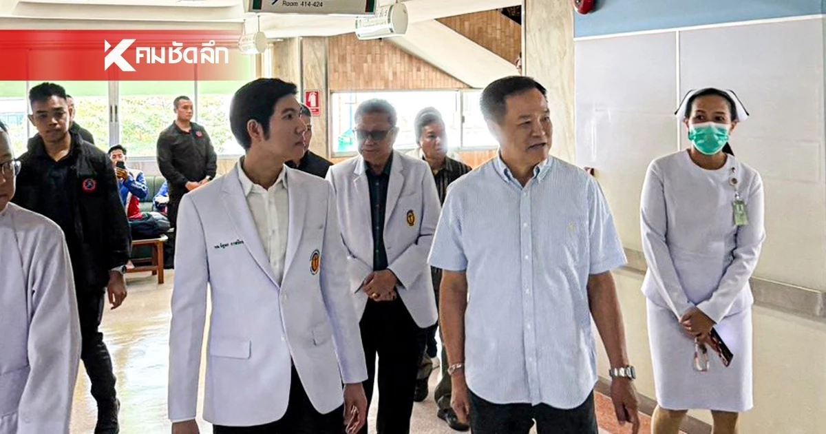 นายกฯ รุดเยี่ยมผู้บาดเจ็บ เหตุรถไฟชน กระเป๋ารถเมล์ สาหัสอยู่ไอซียู