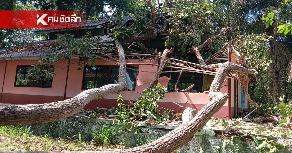ชาวบ้านผวาอาเพศ! กิ่งสะแบงยักษ์ถล่มทับโบสถ์เขมรเก่า Site-B ลือหึ่งลางร้าย