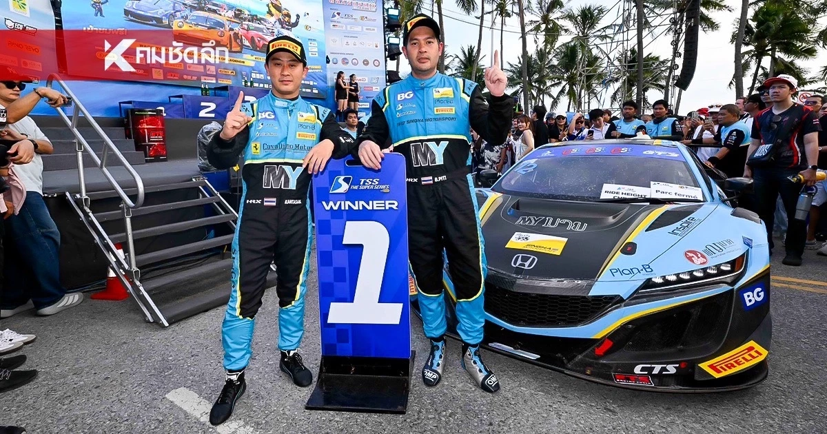 “ต๊อด-ปิติ” แซงท้ายเกม! สิงห์ มอเตอร์สปอร์ตฯ เหมาชัย GT3 ศึกบางแสน 2 เรซติด