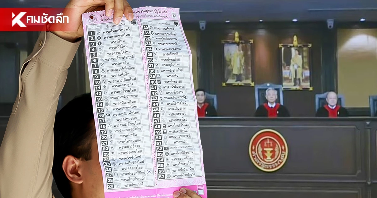 รอดตัว! ศาล รธน. ฟันธงบาร์โค้ดบัตรเลือกตั้งไม่ขัดรัธรรมนูญ ไม่ละเมิดสิทธิประชาชน รอดตัว! ศาล รธน. ฟันธงบาร์โค้ดบัตรเลือกตั้งไม่ขัดรัธรรมนูญ ไม่ละเมิดสิทธิประชาชน