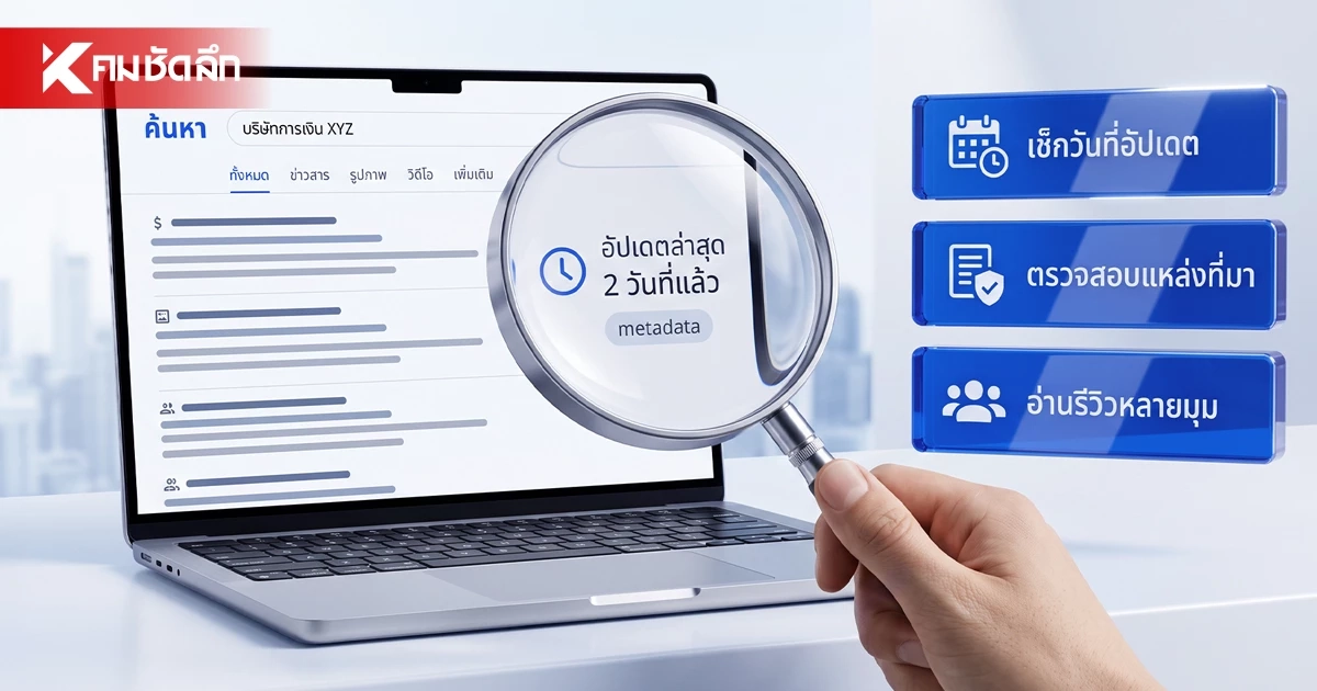 ข้อมูลบริษัทการเงินบน Google เชื่อได้แค่ไหน? เมื่อ ‘ความสดใหม่ของข้อมูล’ กลายเป็นอีกเรื่องที่ต้องเช็ก