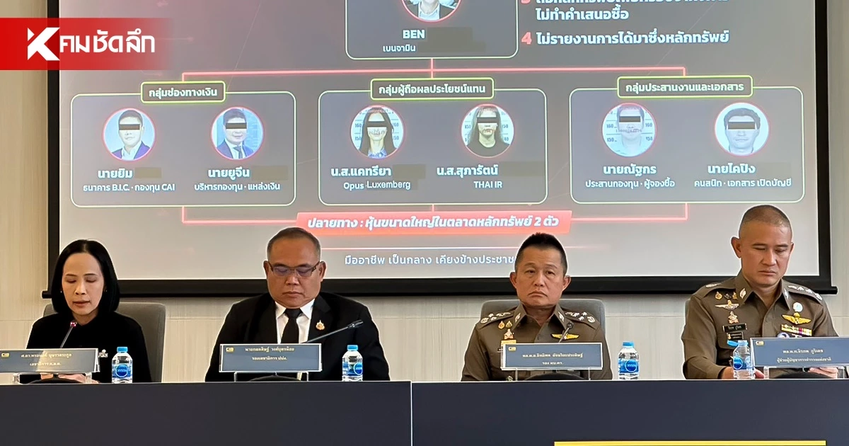 ศูนย์ ACSC ทลายเครือข่าย "เบน สมิธ-ยิม เลียก" ฟอกเงินข้ามโลก